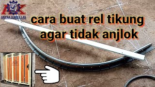 Cara Buat rel Pintu sleding tikung