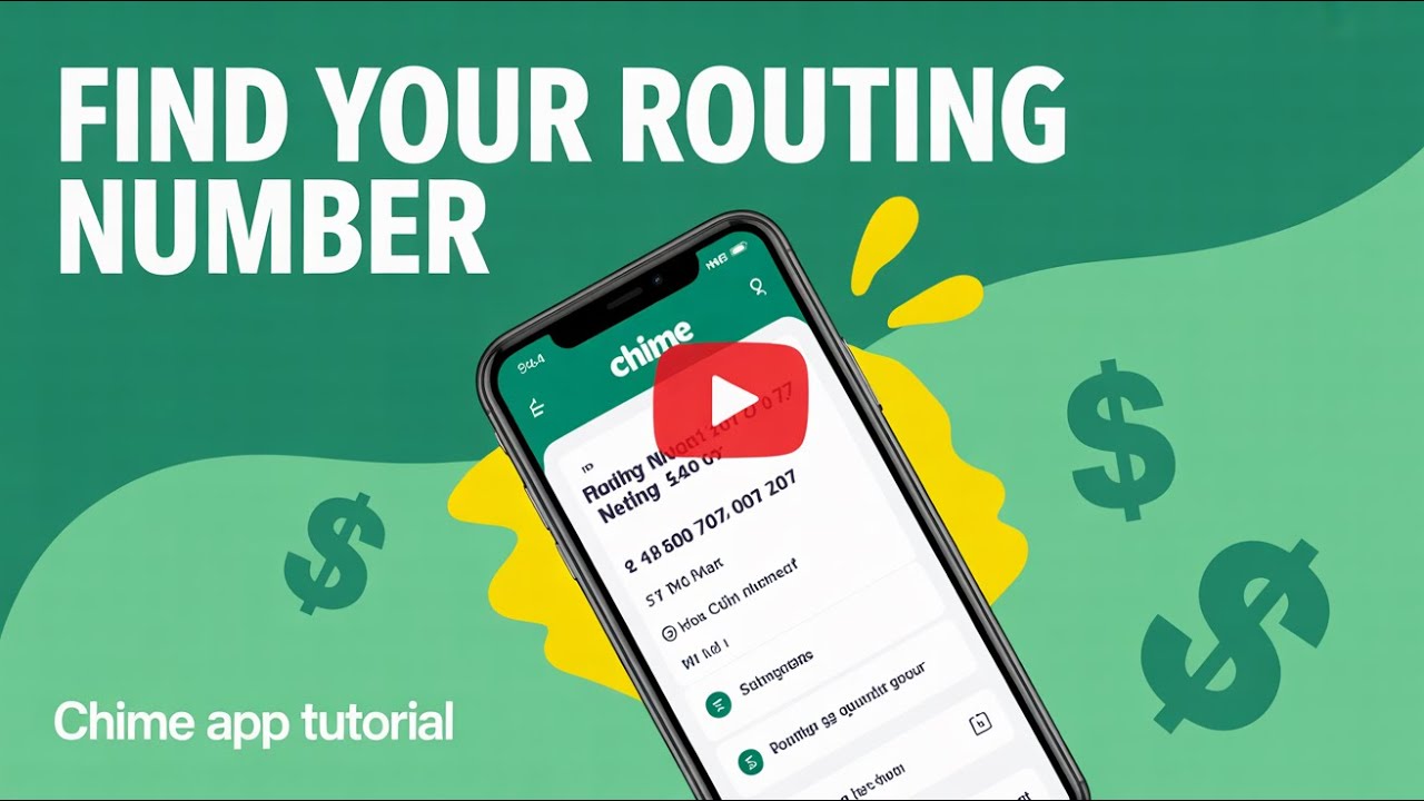 Chime Routing How to Find Your Routing Number on the Chime App - Direct Deposit - YouTube