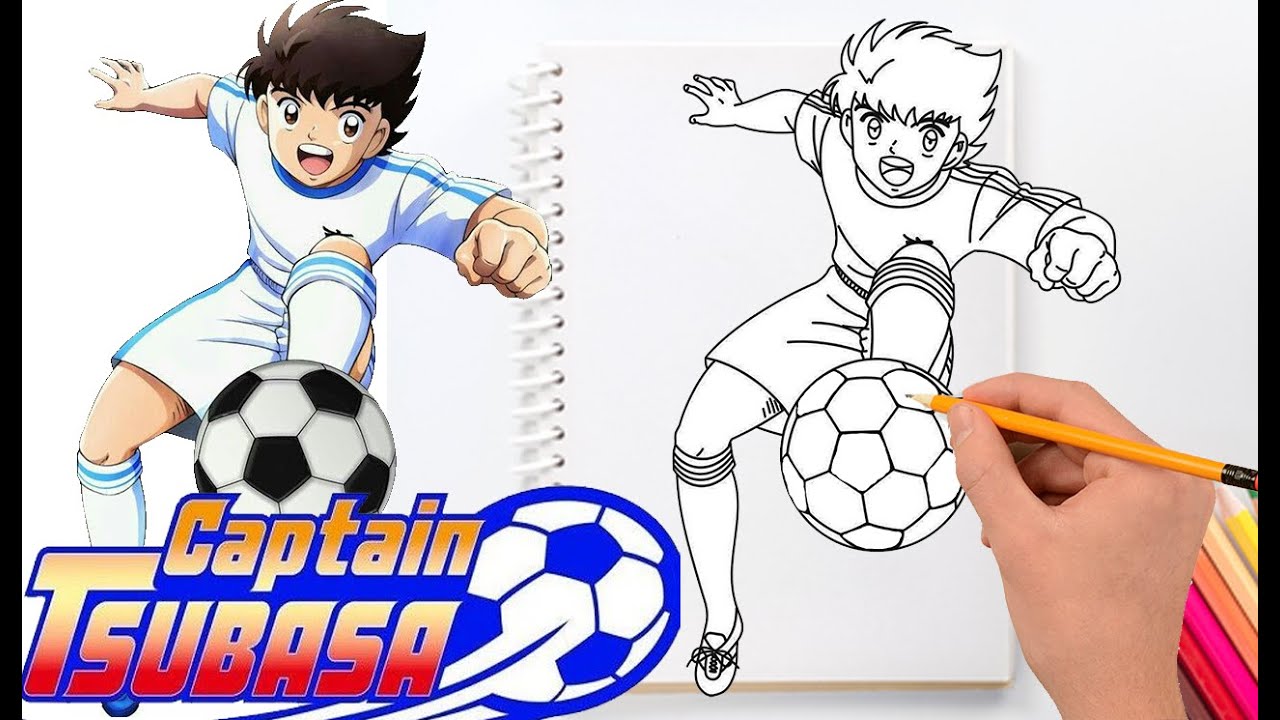 como-dibujar-a-capit-n-tsubasa-paso-a-paso-youtube