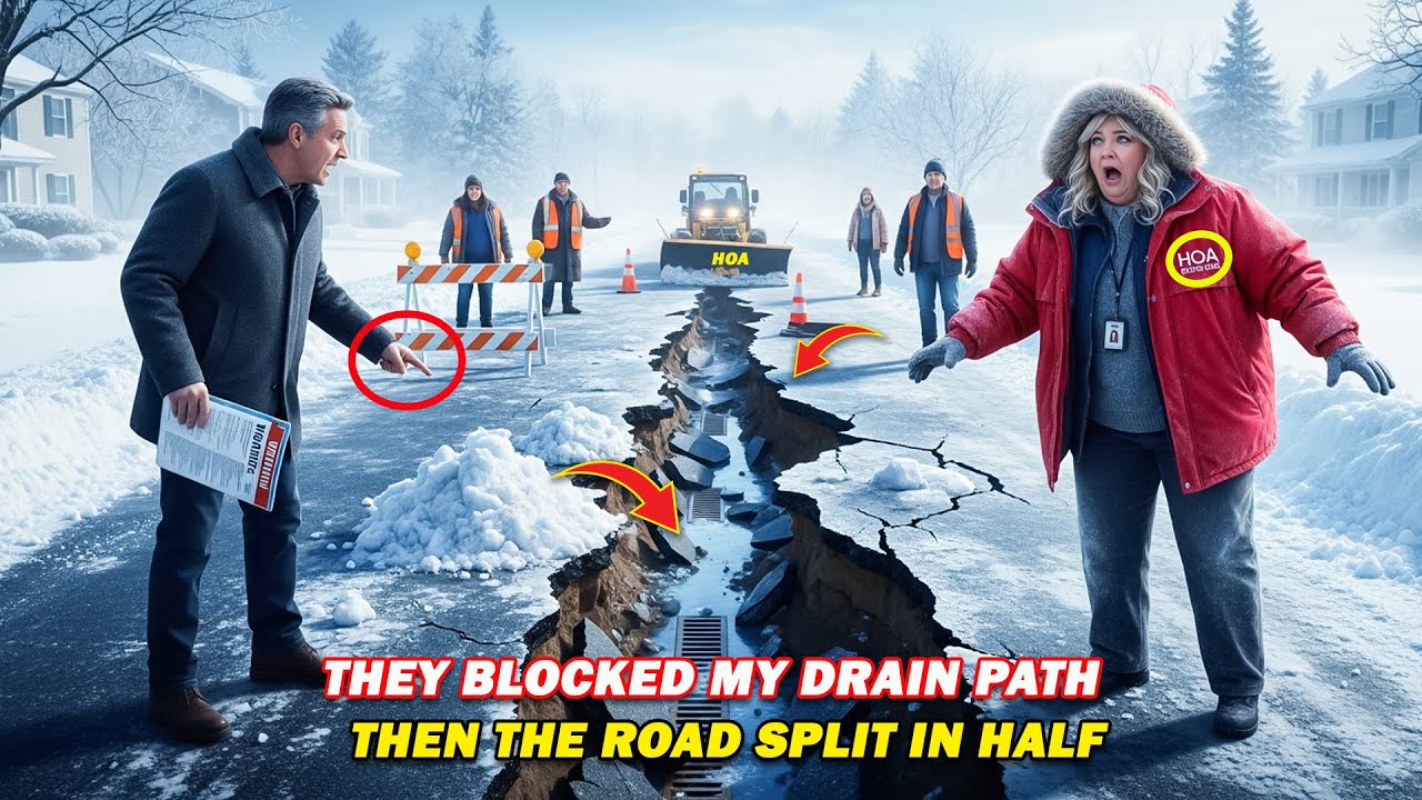 Правление ТСЖ перекрыло мне путь к водостоку для снега, но циклы замерзания и оттаивания расколол...
