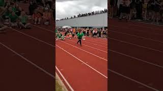 Earhart take the egg and spoon race.
