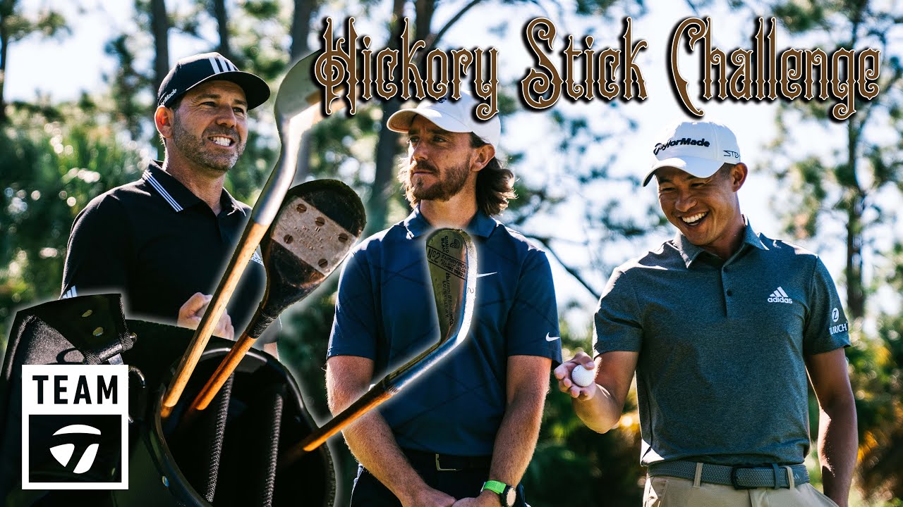 Collin Morikawa vs. Tommy Fleetwood vs. Sergio Garcia HICKORY CLUB CHALLENGE | TaylorMade Golf