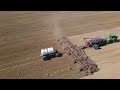 The hydra liquid cart behind 80ft bourgault seeder