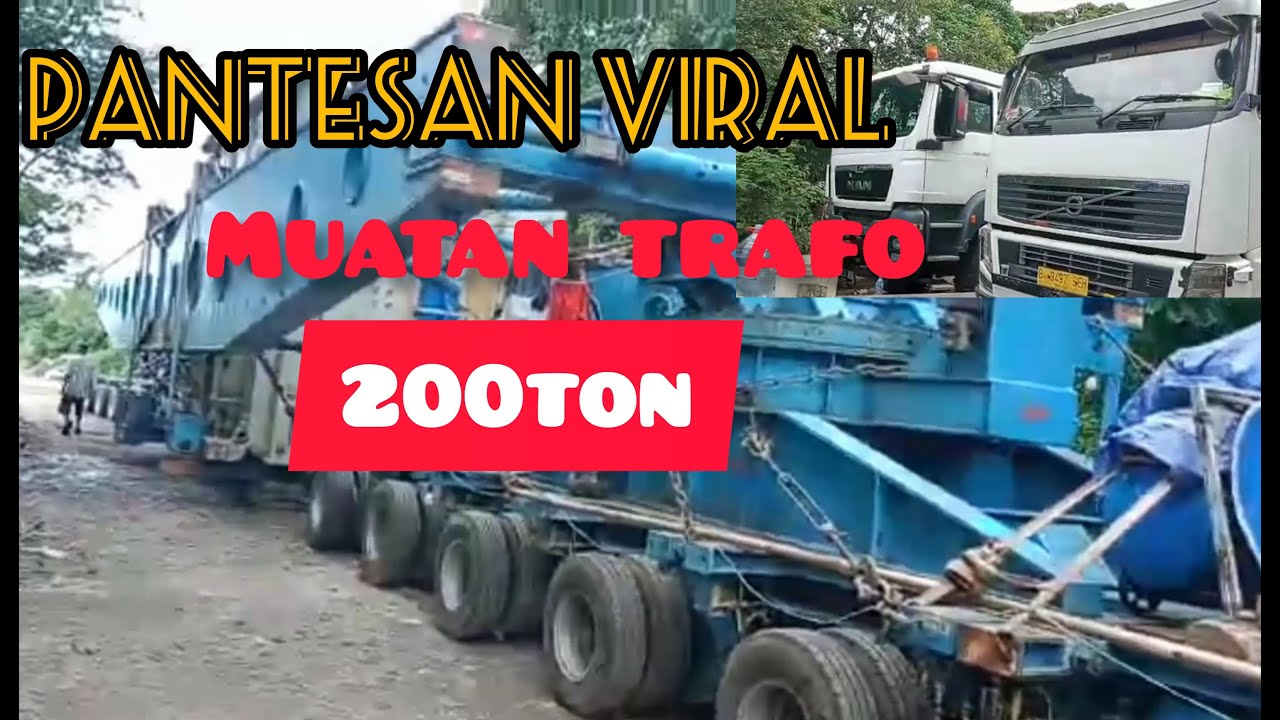 update!! VIRAL TRUK MUATAN TRAFO 200TON ,