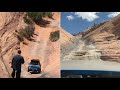 Jeep renegade does Hell’s Gate on hell's revenge Moab.