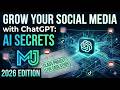 Class Project: Grow Your Social Media with ChatGPT: AI Secrets for Growth in 2026 (Youtube)
