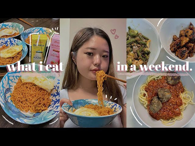 what i eat in a weekend | korean + intuitive/realistic (+ uni vlog) class=