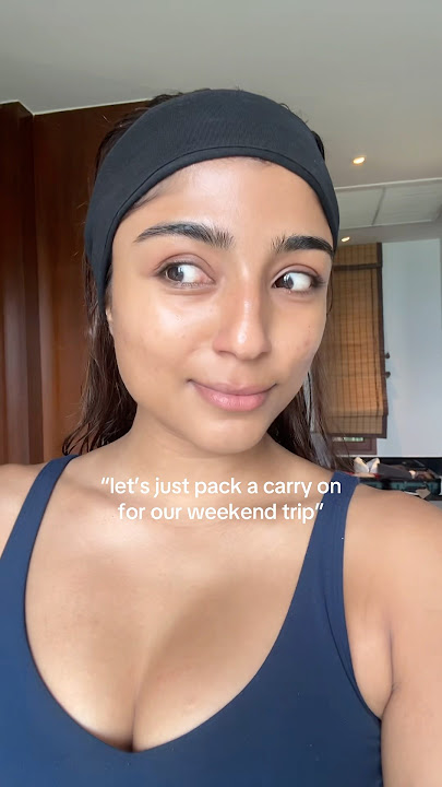 How do you pack light? I simply cannot #packing #skincare #makeup #dysonairwrap
