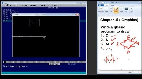 Graphics in Qbasic || Qbasic graphics tutorial #qbasic #coding #tutorial