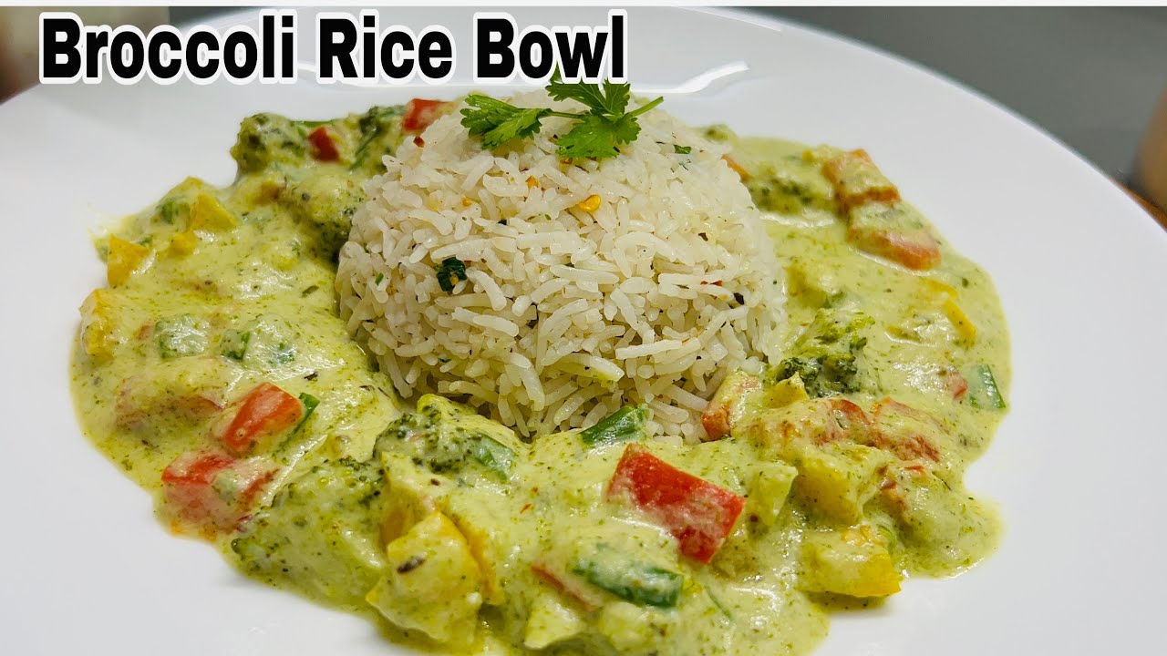 Broccoli Rice Bowl|Broccoli Sauce With Herb Rice| Healthy And Testy Broccoli Rice Bowl |One Pot Meal