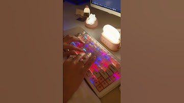 ASMR with the Creamiest keyboard - #asmr #desksetup #mechanicalkeyboard #creamykeyboard #shorts #fyp