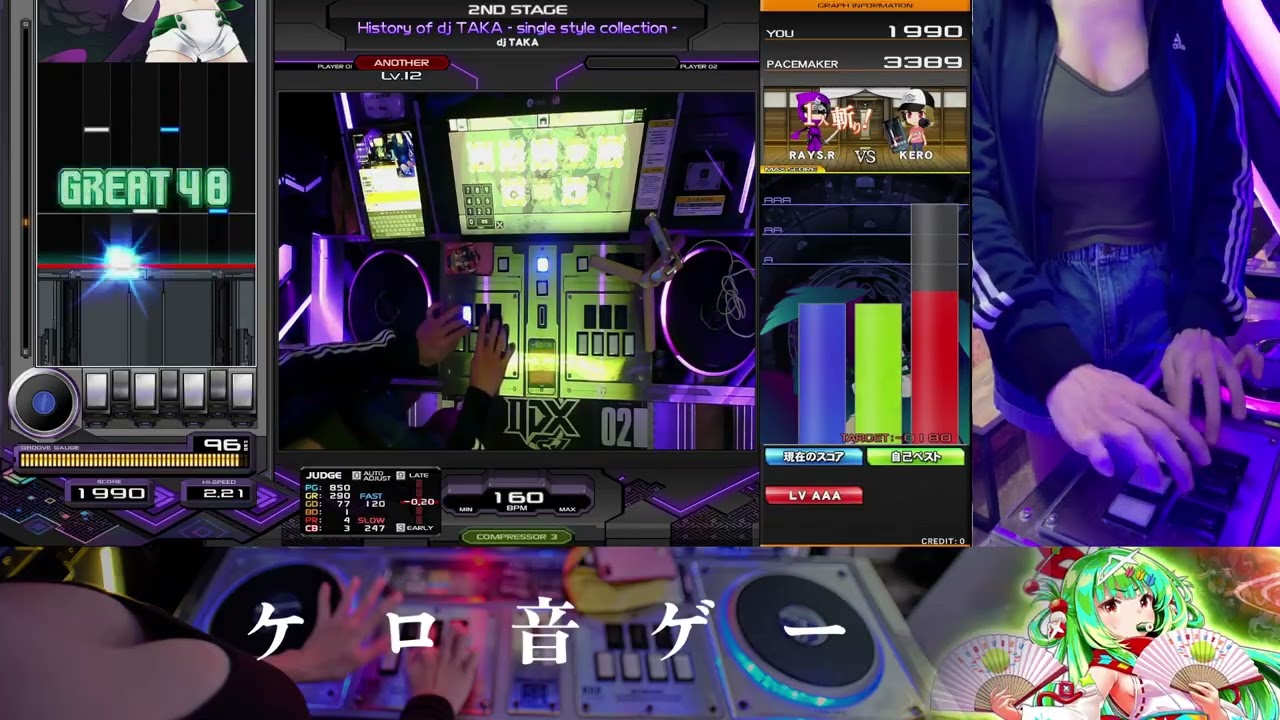 beatmania IIDX 34 ZINRAI] History of dj TAKA - single style