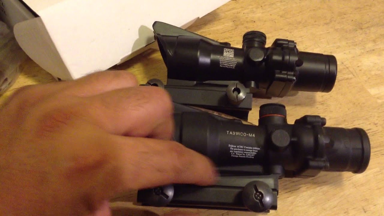 A highly detailed side by side comparison between the ACOG TA31 and current...