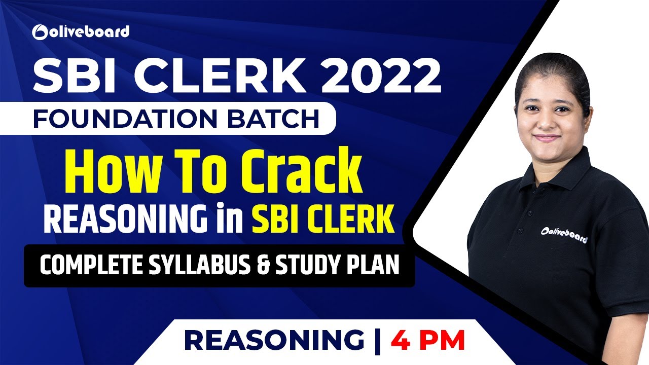 SBI Clerk Foundation 2022 | How To Crack Reasoning | Complete Syllabus & Study Plan | Nikita Ma'am