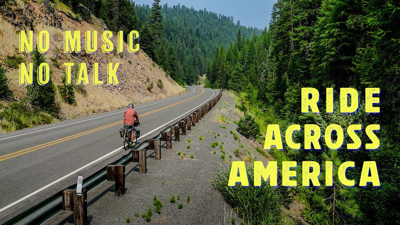 3 Hours Cycling Coast to Coast Across America | Natural Sounds Only (No Music, No Commentary)