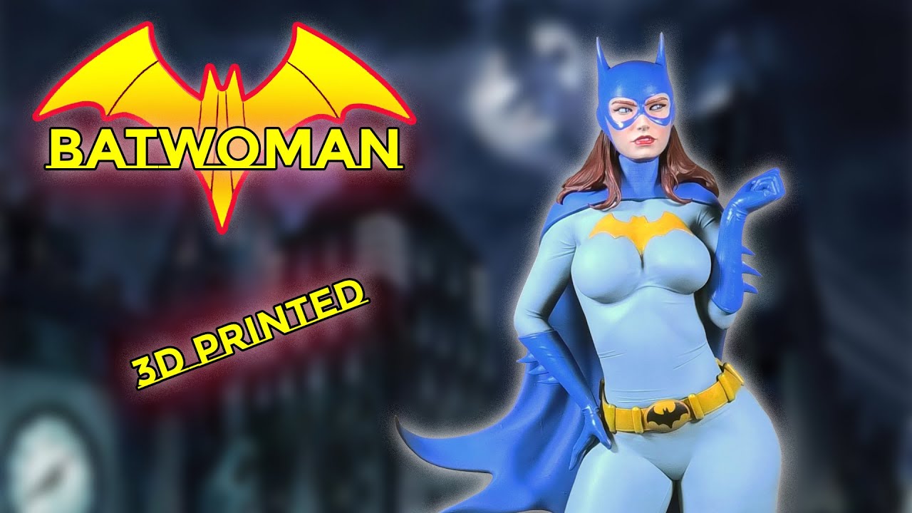 Batwoman im klassischen Kostüm - 3D gedruckte Statue
