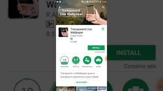 Transparent live wallpaper screenshot 5
