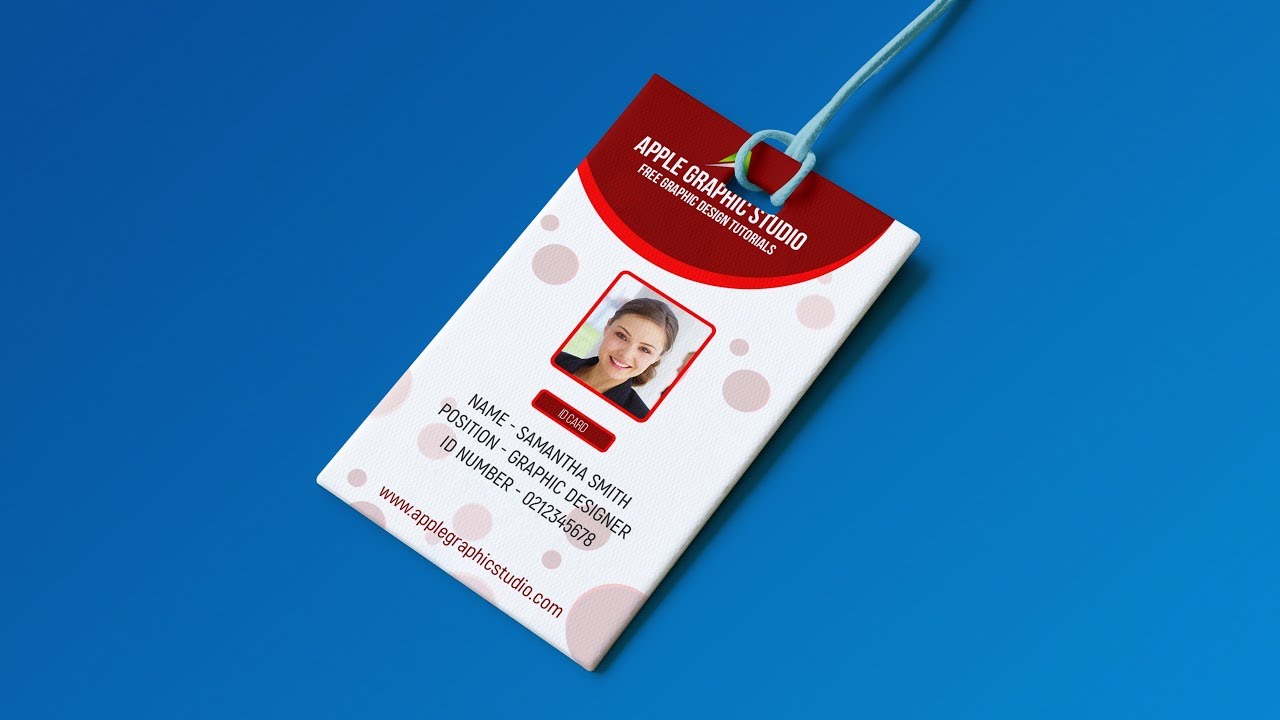 Create Professional ID Card Template - Photoshop Tutorial Within Pvc Card Template