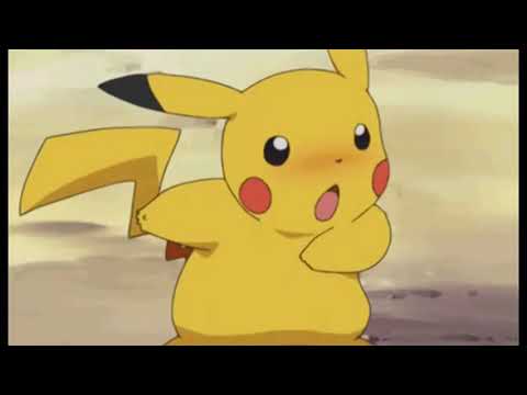 Sees Pikachu Blushing then walks to him and Kisses his cheek.