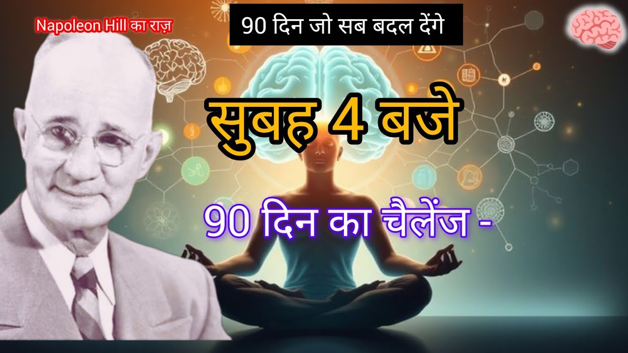 सुबह 4 बजे उठो और अपनी पूरी लाइफ बदल दो | 90 दिन का चैलेंज | Napoleon Hill
