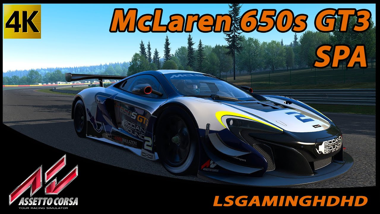 Assetto Corsa 1.4 McLaren 650s GT3 SPA 4K Ultra HD