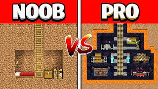 NOOB vs PRO : SECRET BASE BUILDS !!