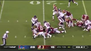 Famous Case Keenum embarrassing bone head fumble vs Bears 9-23-2019 Profile