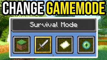 How To Change Gamemode In Minecraft Bedrock & Java