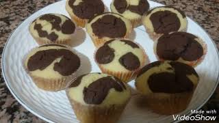 كاب كيك للأطفال خالي من الجلوتين  سهل اقتصادي سريع التحضير cupcake ou choucolat sans gluten