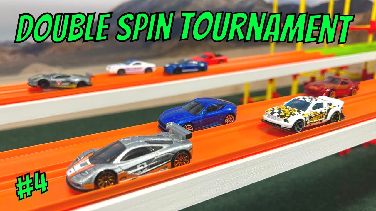 DIECAST CARS RACING TOURNAMENT DOUBLE SPIN TRACK RACE DAY 4 YouTube