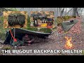 Solo overnight bugging out with a seasonfort expanse backpack shelter and chicken noodle soup