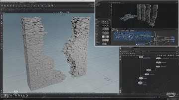 Amazon New World - houdini destroyed wall creation