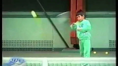 Novak Djokovic - at the age of 6 years and a half
