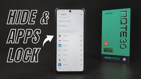 How To Hide Apps In Infinix Note 30 5G | App Hide Settings |