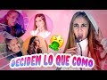 YOUTUBERS deciden mi COMIDA por 24 horas ¡ NO COMO NADA ! 😱 - Silvia Sánchez