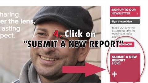 How to report hate speech at the "Hate Speech Watch" platform