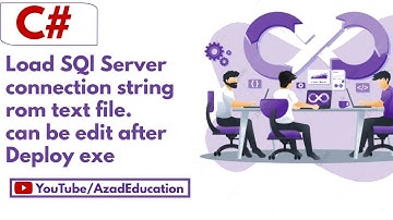 #azadeducation read connection string from text file in c sharp and vb.net