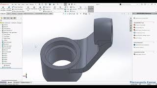 Fork of Swivel Bearing in SolidWorks