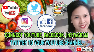 Connect Youtube, Facebook, Instagram, Twitter to your Youtube Channel Very Easy | Philippines 2020