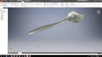 Autodesk Inventor 2019 - Teaspoon - Using Freeform