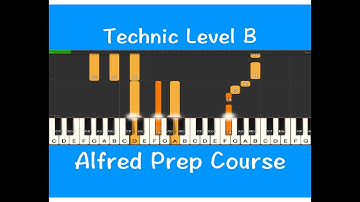 Alfred Prep Course Technic B, P15, Fun Learning Piano Beginner, Online Piano Lessons, Video Course
