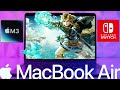 Switch emulation  ryujinx  apple m3 macbook air base setup guide tips 30 game showcase