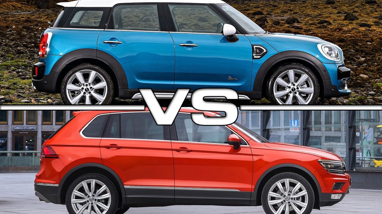 2017 Mini Cooper S Countryman Vs 2017 Volkswagen Tiguan Youtube