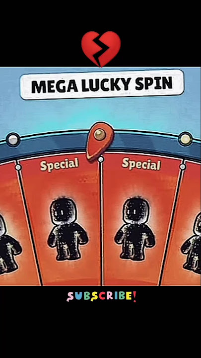 Spinning mega Lucky wheel 😭 0.1% luck to sticker guy & stumble jack 💔 #stumbleguys #shorts #foryou