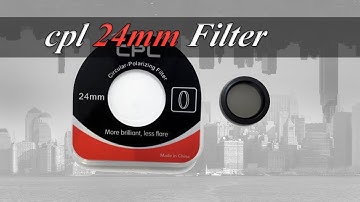 Circular Polarizer Glass CPL 24MM [£9]Aliexpress