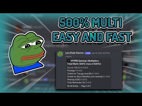 How to get 500% Multi in dank memer fast and easily without prestige coin || permanent multi