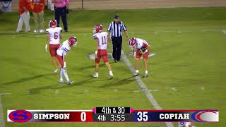 Simpson vs. Copiah football