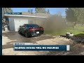 Reported explosion sparks house fire in Madras; no injuries reported