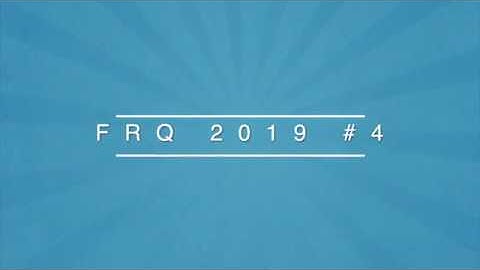 AP Stat FRQ 2019 4 Key