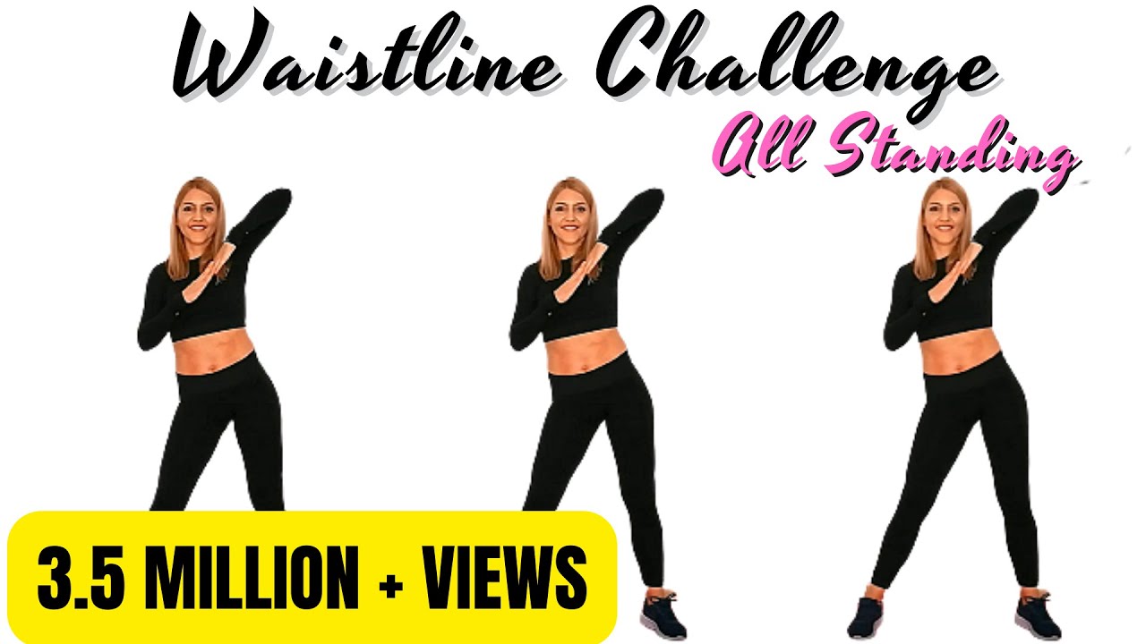 🔥30 MIN WAISTLINE CHALLENGE🔥NO JUMPING🔥SHAKE &TONE WORKOUT for ABS, OBLIQUES & ARMS🔥UPPER BODY TONE🔥 -